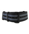 NATO watch strap Black/Grey PVD