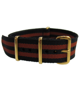 NATO strap Black/Copper Gold