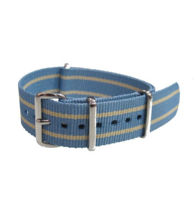 NATO strap Light Blue/Sand