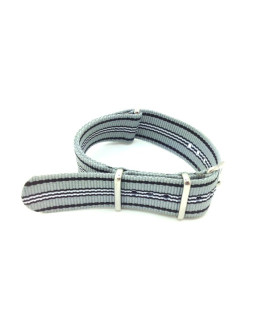 NATO strap Grey/Black/White