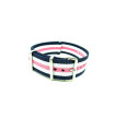 NATO watch strap Navy/White/Pink