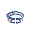 NATO watch strap Blue/Red/White/Blue