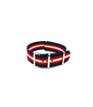 NATO watch strap Blue/Red/Sand