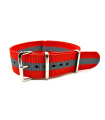 NATO watch strap Red/Grey