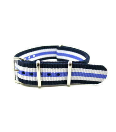 NATO strap Navy/White/Purple