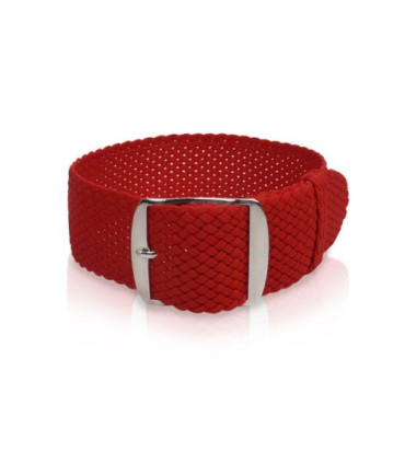 Perlon Watch Strap - Red