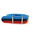 NATO watch strap Navy/Blue/Red