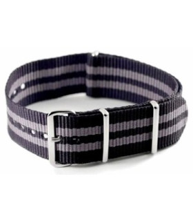 NATO strap Black/Grey 