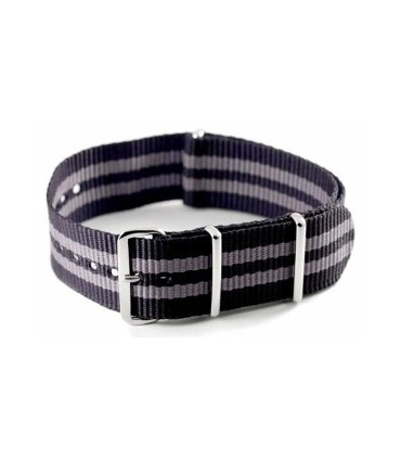 NATO strap Black/Grey 