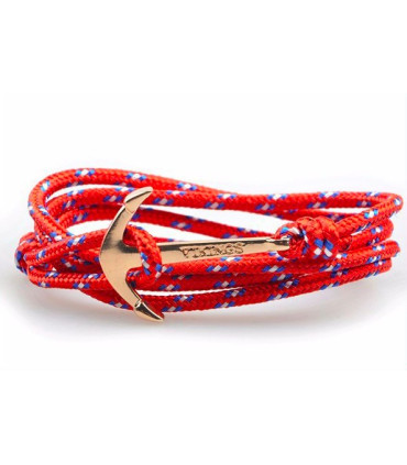 Gold plated anchor bracelet