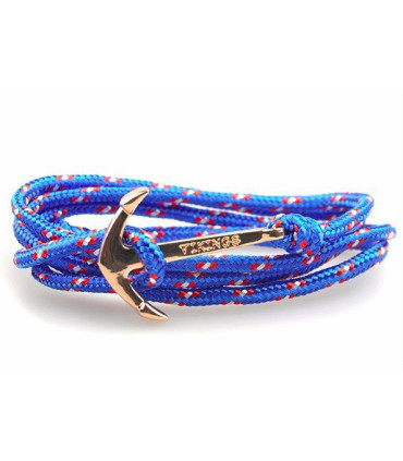 Gold plated anchor bracelet