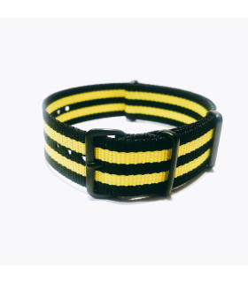NATO strap Black/Yellow PVD