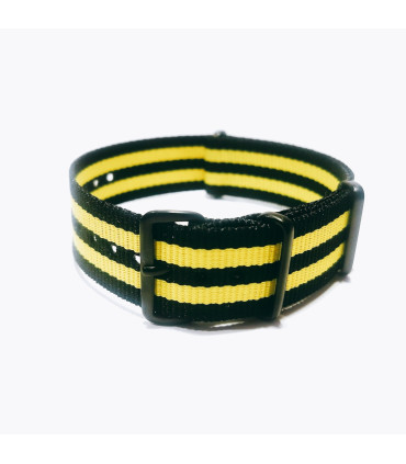 NATO strap Black/Yellow PVD