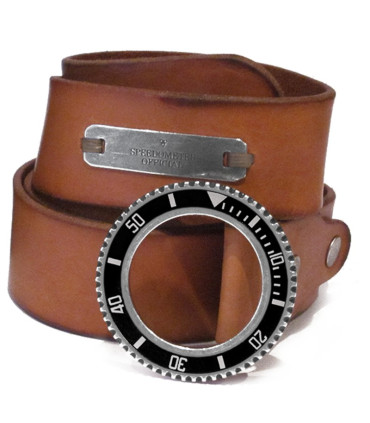Speedometer Official Cognac Leather Belt 