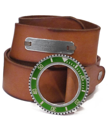 Speedometer Official Cognac Leather Belt 