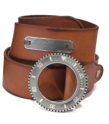 Speedometer Official Cognac Leather Belt 