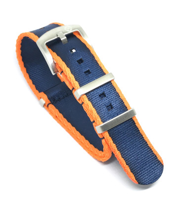 Seat Belt Nato - Orange/Dark Blue