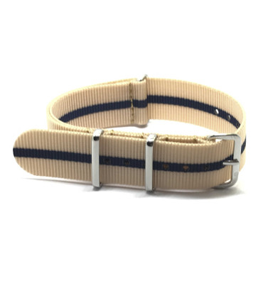 NATO strap Beige/Blue