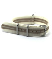 NATO watch strap White/Brown