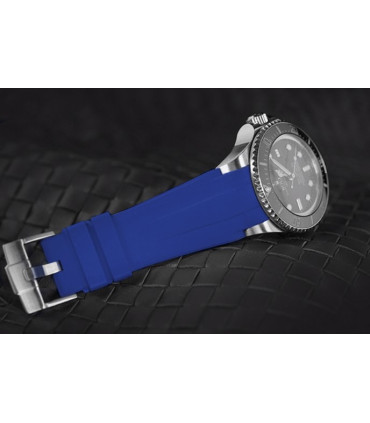 Rubber B strap Blue M207