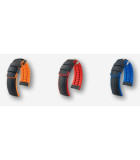 Rubber combination watch straps