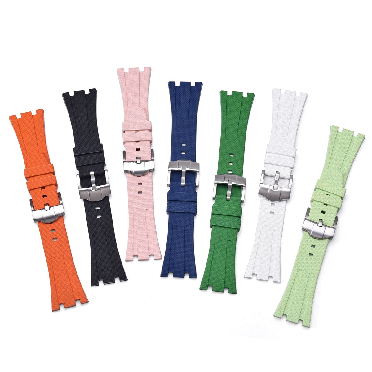 KronoKeeper rubber straps and cases for the AP x Swatch Royal Pop, seven colours