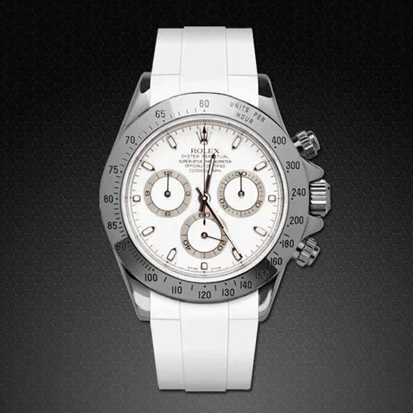 RubberB M103CD White Strap - detail