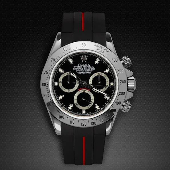 RubberB M103CD Black/ Red Strap - view 3