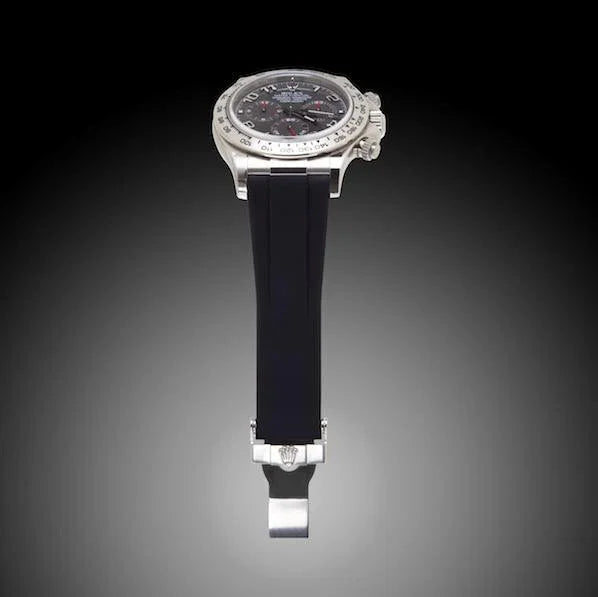 RubberB M101 Black with red stitching Strap - view 3