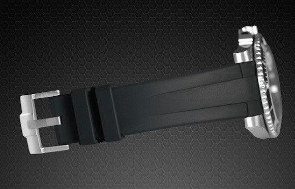 RubberB M106CD Black with buckle Strap - view 3