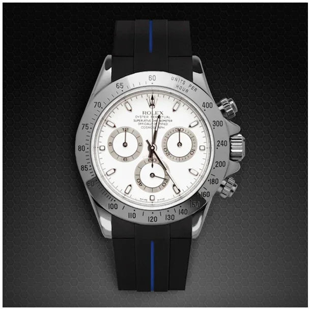 RubberB M106CD Black/blue with buckle Strap - view 3