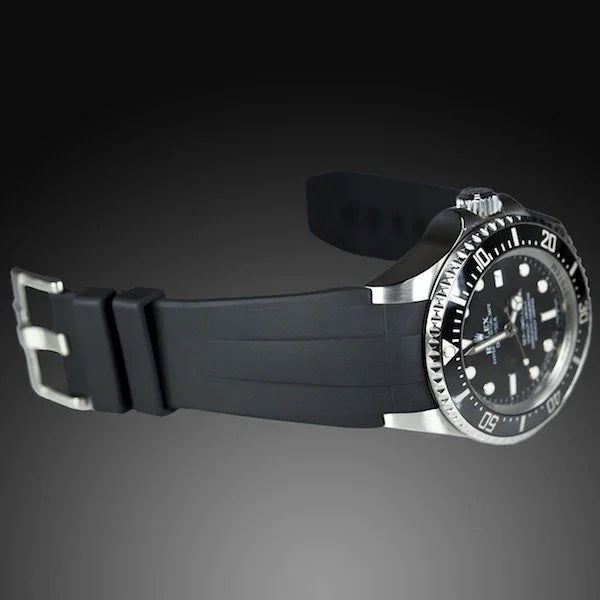RubberB M107 Black with buckle Strap - view 4