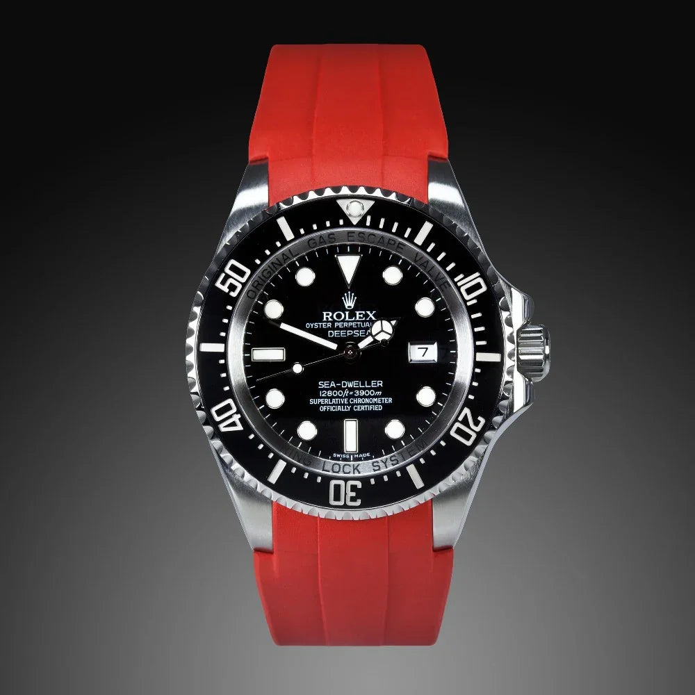 RubberB M107 Red with buckle Strap - view 3