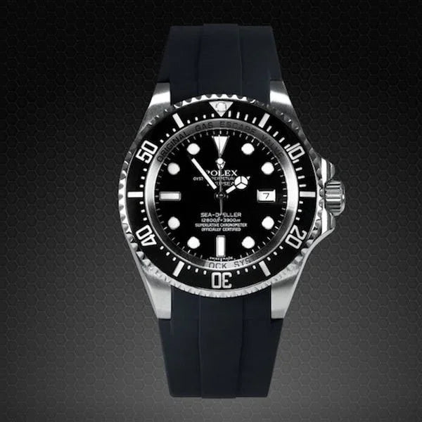 RubberB M107 Black with buckle Strap - view 5