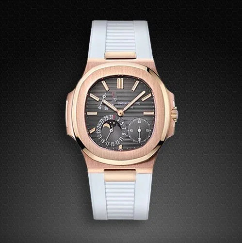 RubberB for Patek Philippe Nautilus - White Pk77 Strap - view 3