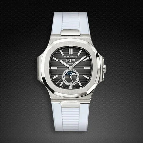 RubberB for Patek Philippe Nautilus - White Pk77 Strap - view 4