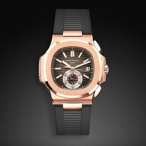 RubberB for Patek Philippe Nautilus - Grey PK77 Strap - detail