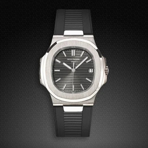 RubberB for Patek Philippe Nautilus - Grey PK77 Strap - view 4