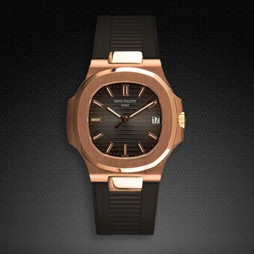 RubberB for Patek Philippe Nautilus - Espresso PK77 Strap - view 3