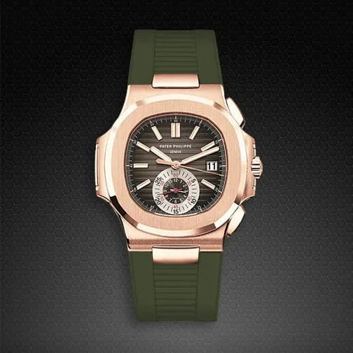 Rubber B strap PK77 for Patek Philippe Nautilus