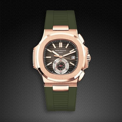 Rubber B strap PK77 for Patek Philippe Nautilus