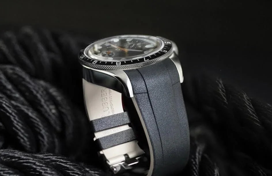 RubberB T800 for Tudor Black/Sand Strap - view 3