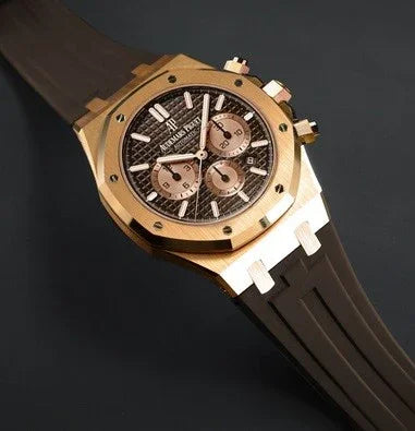 RubberB APC41 Brown for Audemars Piguet On Strap 41mm Strap - detail