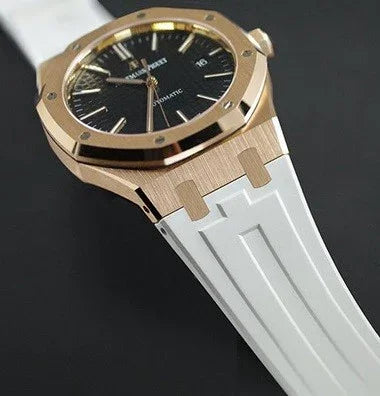 RubberB APC41 White for Audemars Piguet On Strap 41mm Strap - detail