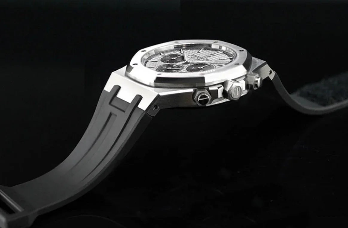 Rubber B Strap for Audemars Piguet Royal Oak 41mm on Strap - APV41 Velcro S - detail