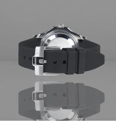 Rubber B Strap M316 Tuxedo Velour with buckle - detail