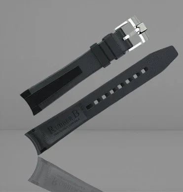 Rubber B Strap M316 Tuxedo Velour with buckle - view 4