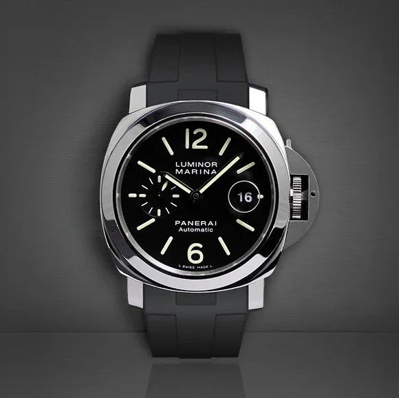 RubberB Strap P210 Luminor 44 mm Black - view 4