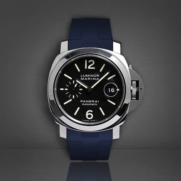 RubberB Strap P210 Luminor 44 mm Blue Navy - detail