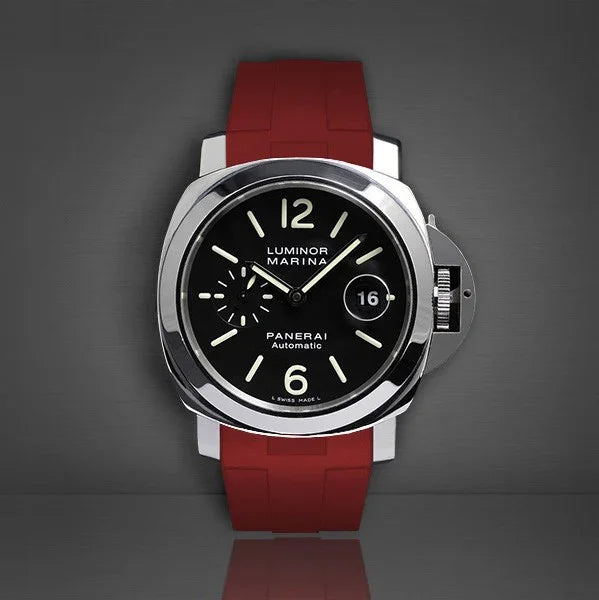 RubberB Strap P210 Luminor 44 mm Red - detail